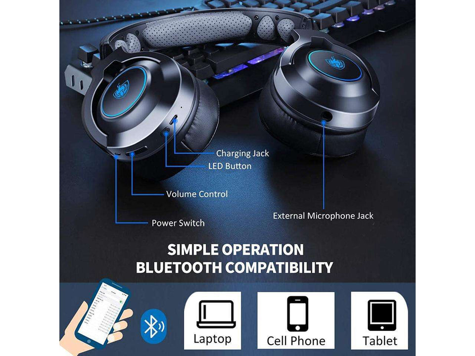 PHOINIKAS PS4 Gaming Headset for PS5, PC, Switch