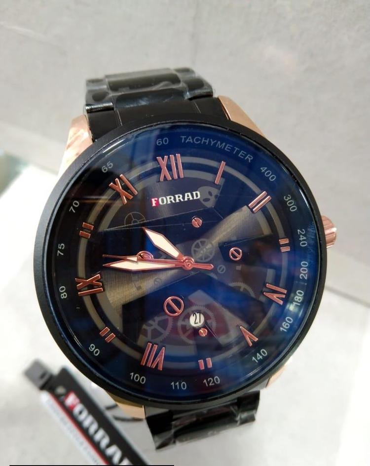 Forrad Luxury Chronograph Watch - Bold Design with Tachymeter & Water Resistance