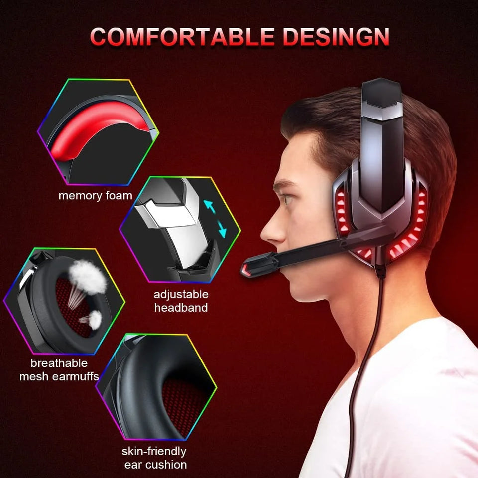 Runmus K18 head-mounted wired gaming headphone