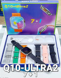 Crown Q10 7+1 Ultra 2 smartwatch - 7 strap + 1